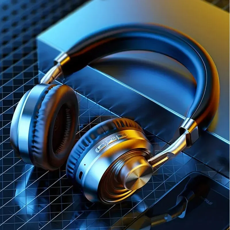 Audio Music Dj - Retro Metalowe Słuchawki Bezprzewodowe Bluetooth Duże