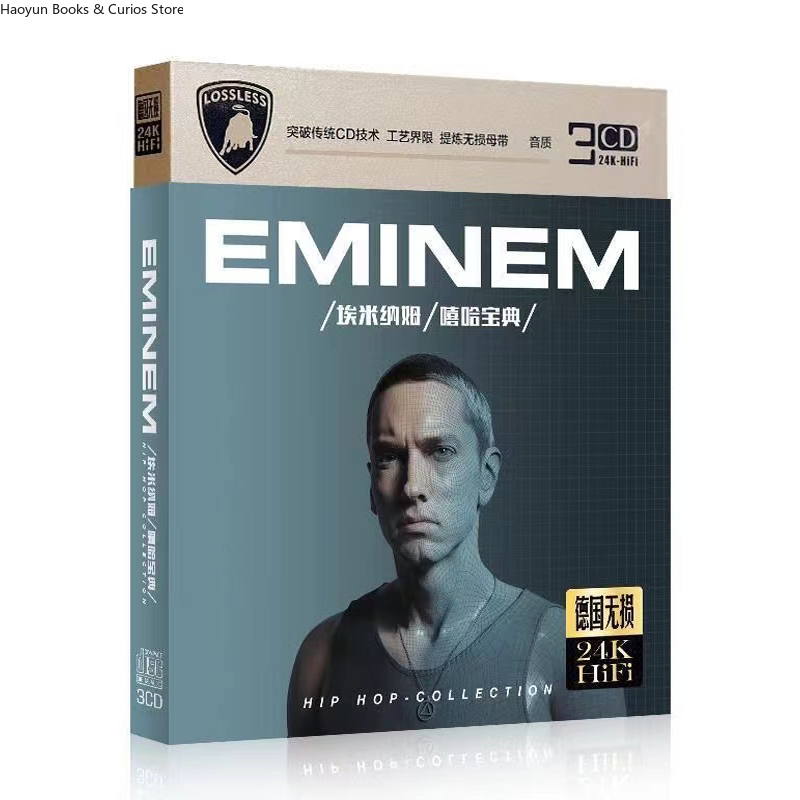 Audio Music Hip Hop - 3 CD, album Eminem na CD,
