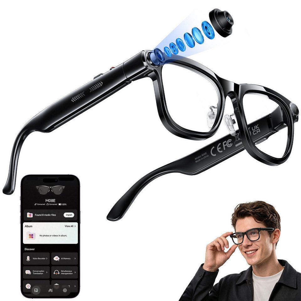 Inteligentne okulary AI z Chat – Audio Music Maker recenzja i cena