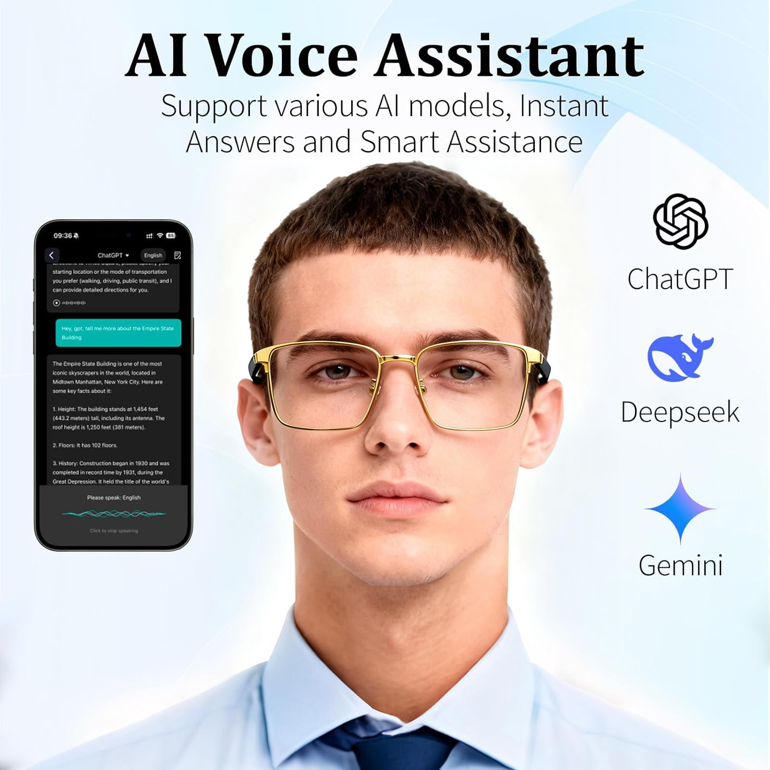 Inteligentne okulary audio, tł – Audio Music Apps recenzja i cena