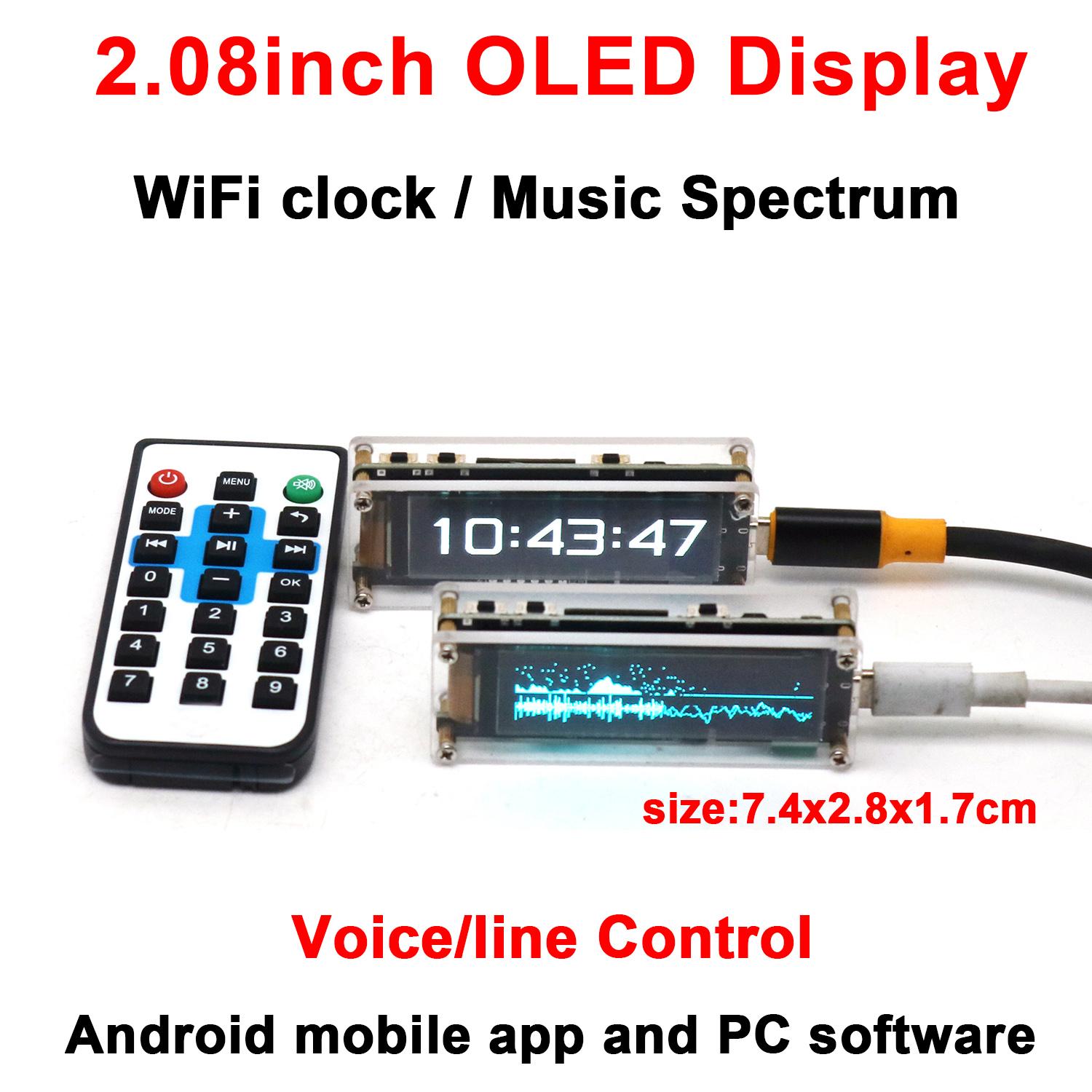 Zegar WiFi z 2.08-calowym wyśw – Audio Music Apps recenzja i cena
