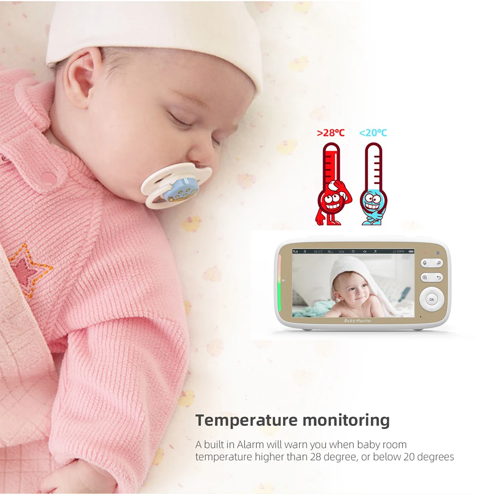 5 Inch Indoor Baby Monitor, me – Zoom Audio Music recenzja i cena