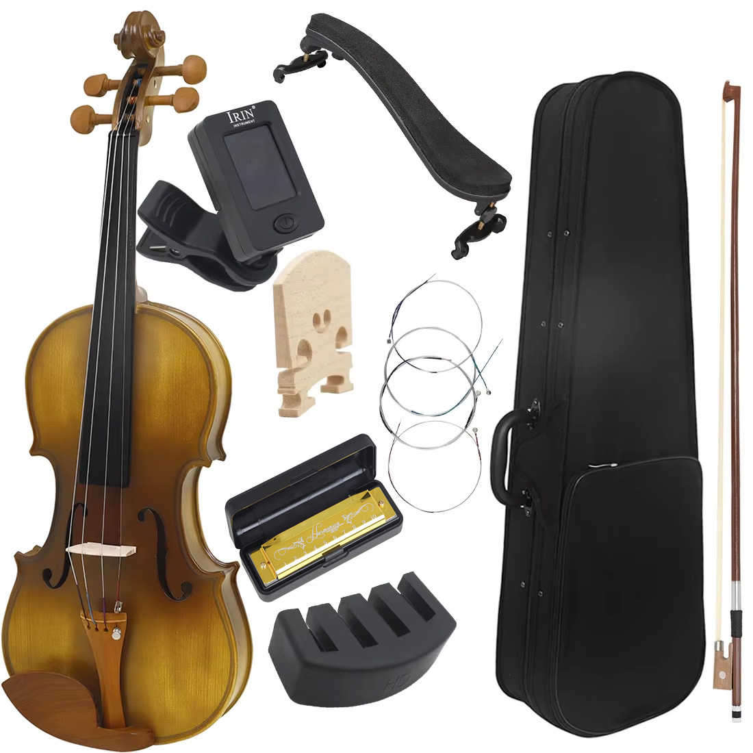 Skrzypce 4/4 z drewna świerkow – Violin Rosin Bow recenzja i cena