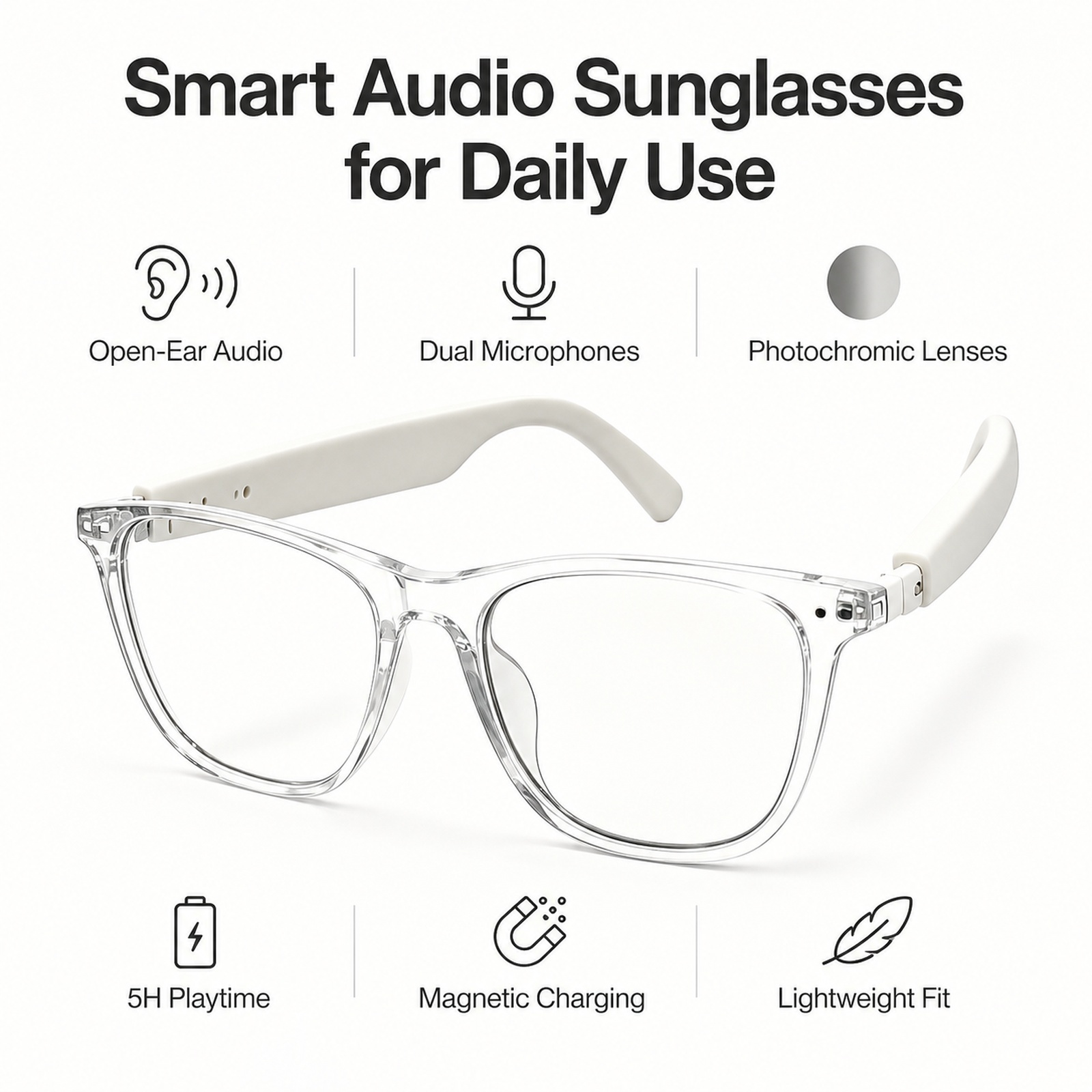 Okulary przeciwsłoneczne fotoc – Audio Music Ai recenzja i cena