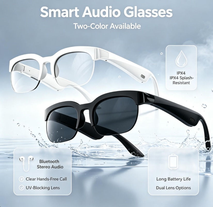 Inteligentne okulary audio w 2 – Audio Music Video recenzja i cena
